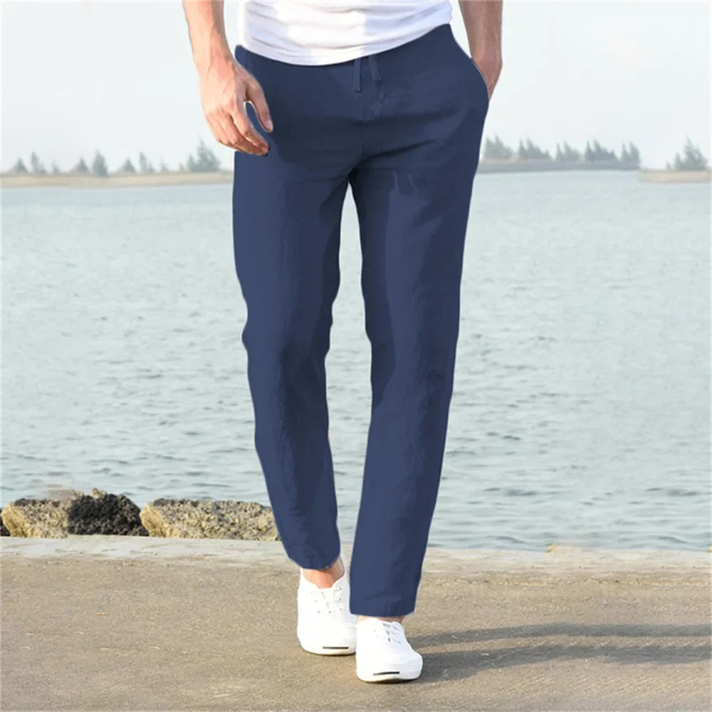 Dylan - Breathable Cotton-Linen Trousers