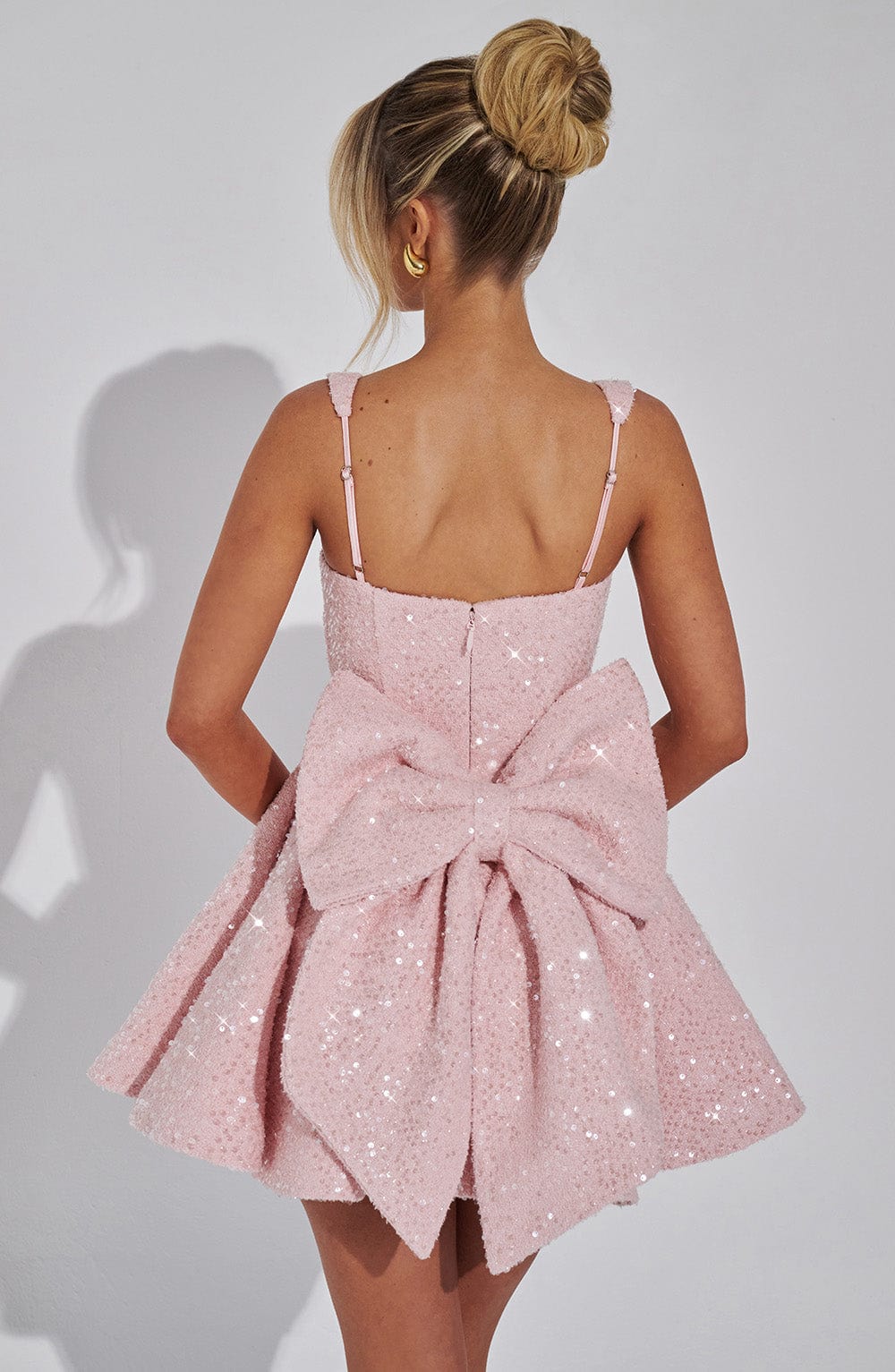 Hazel™ - Chic Mini Blush Dress
