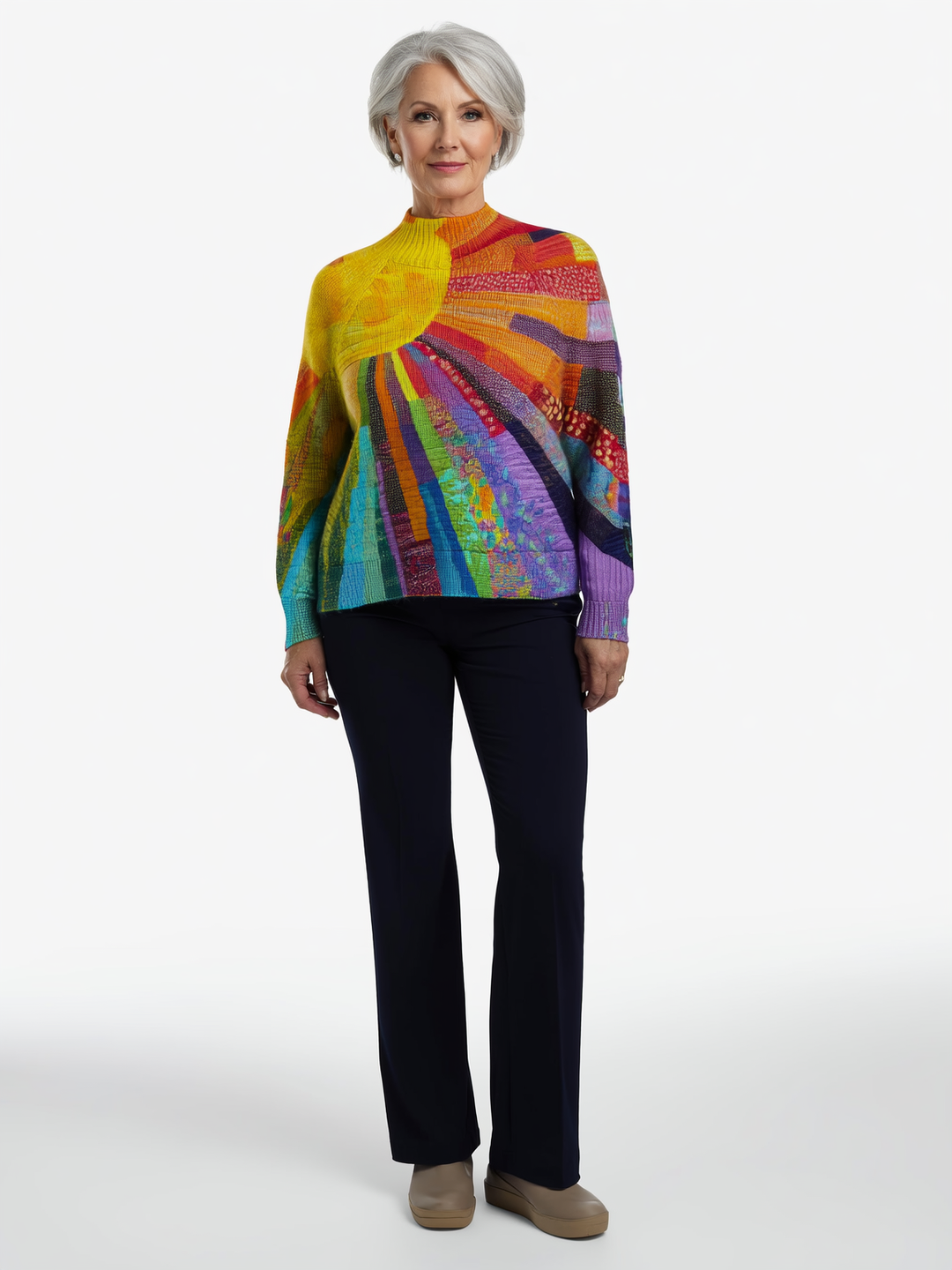 Piper - Cheerful Colorful Turtleneck Sweater