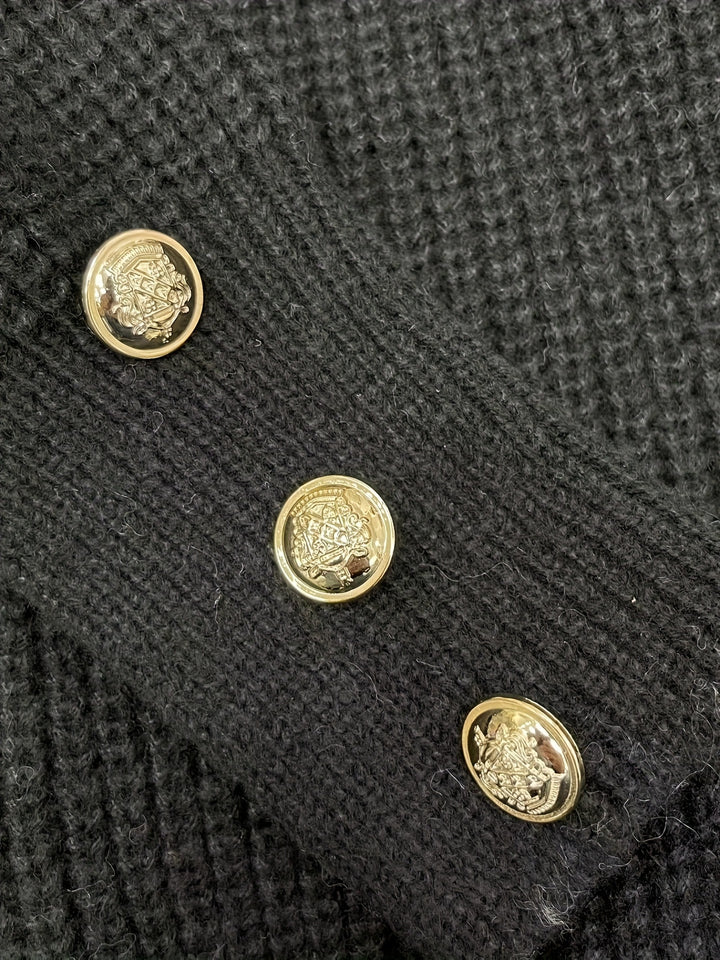 Aubrey™ - Cozy V-Neck Button-Front Sweater