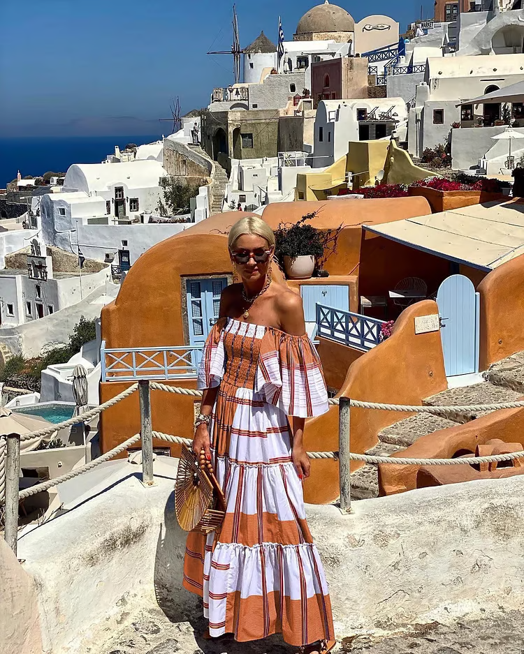 Fallon - Luxury Mexican Floral Print Maxi Dress