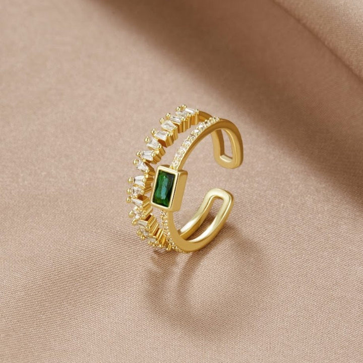 Eugenia - Ring made of layered crystal