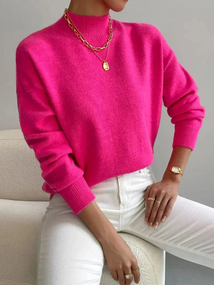Yvonne – Modern High-Neck Sweater