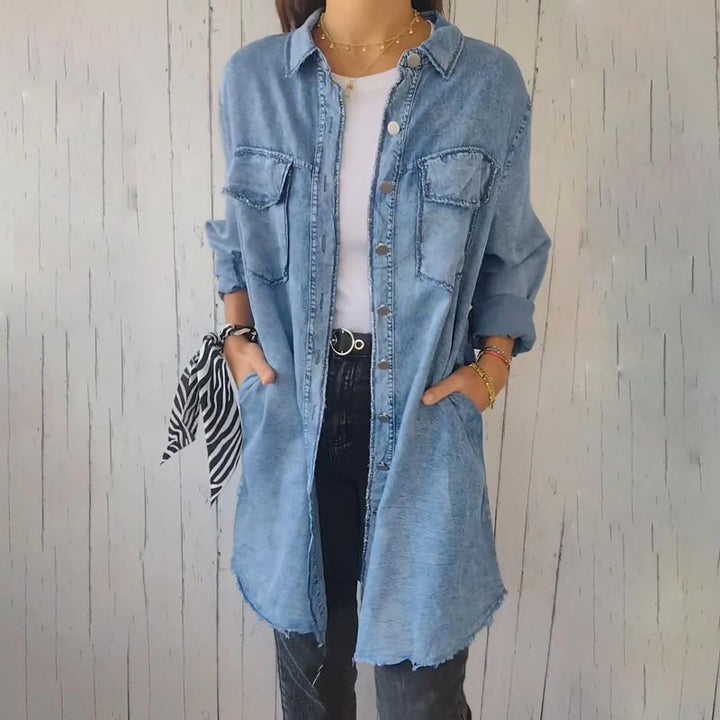 Deandra™ | Oversized Denim Shirt