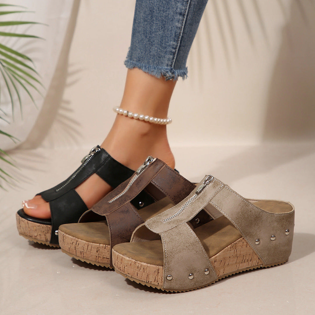 Ofelia™ – Orthopedic Open Toe Wedge Sandals