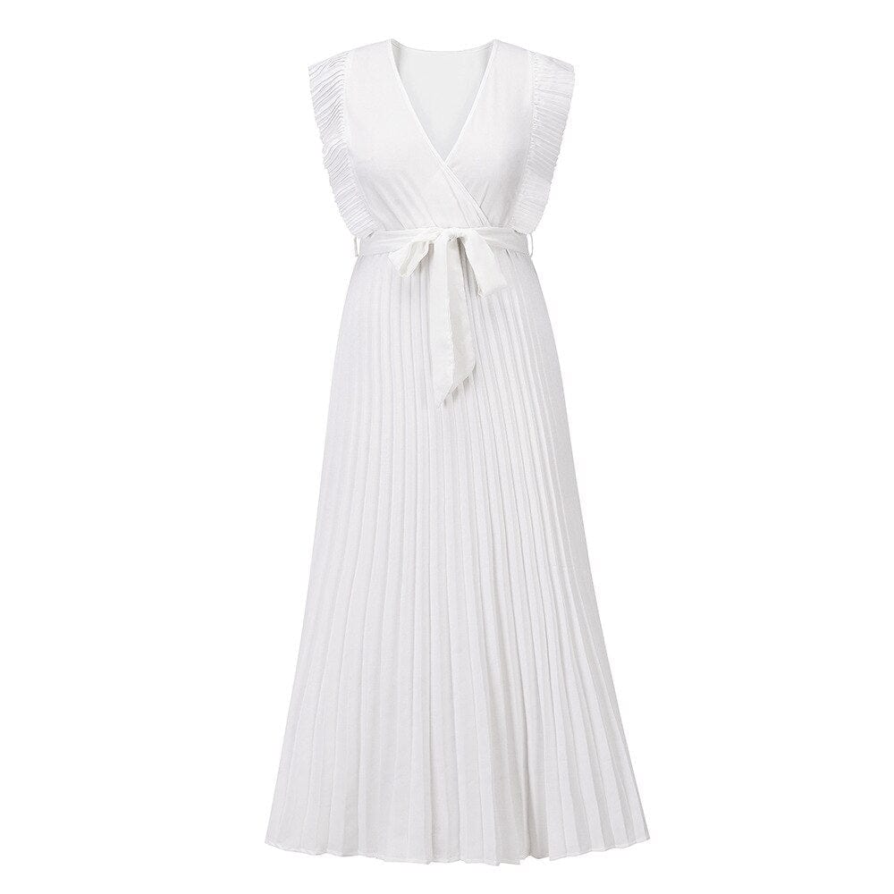 Maud™ - Dress with V-Neck