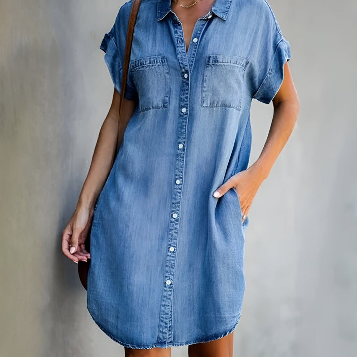 Diane™ - Casual Button-Up Shirt Dress