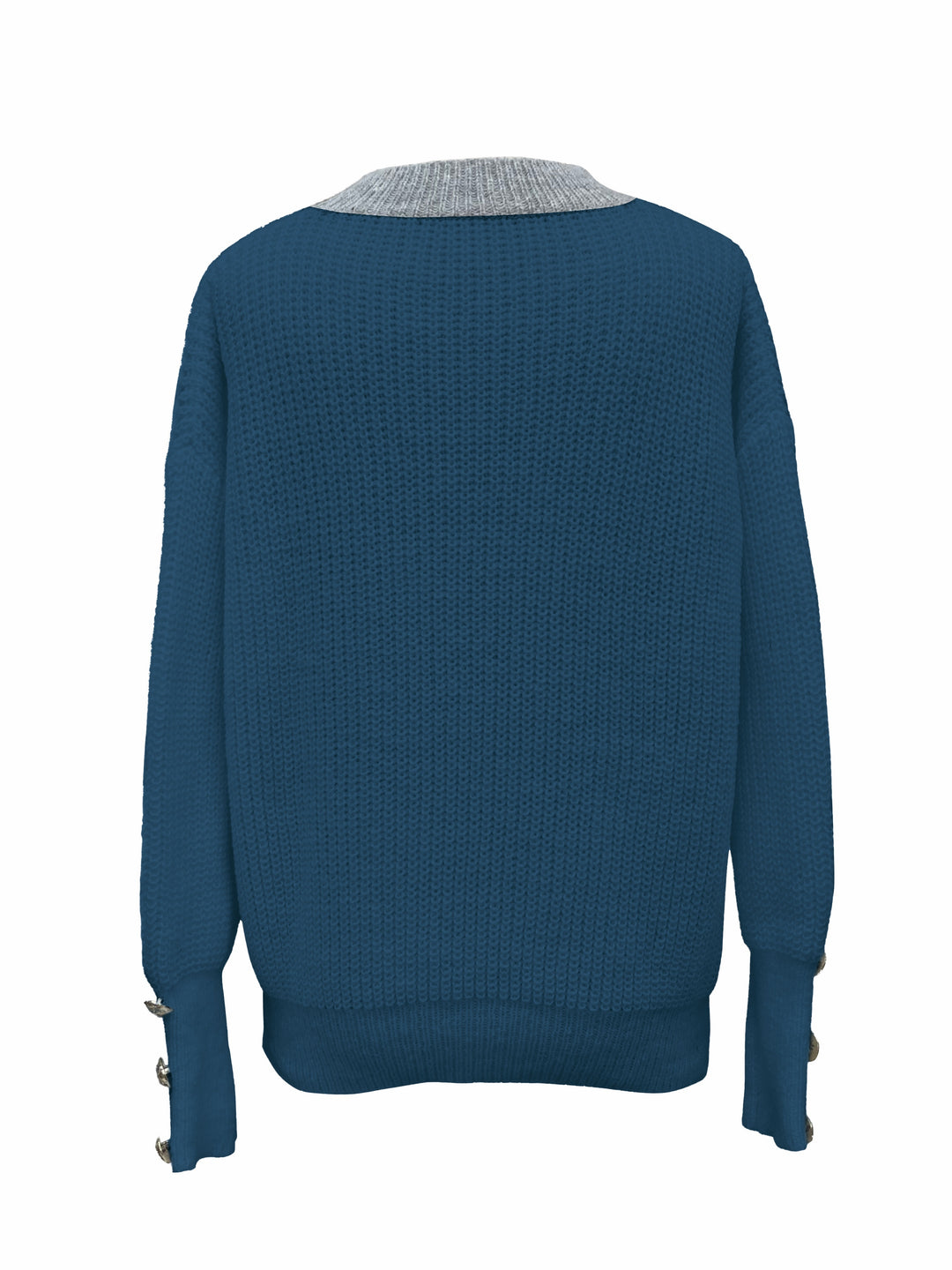 Aubrey™ - Cozy V-Neck Button-Front Sweater