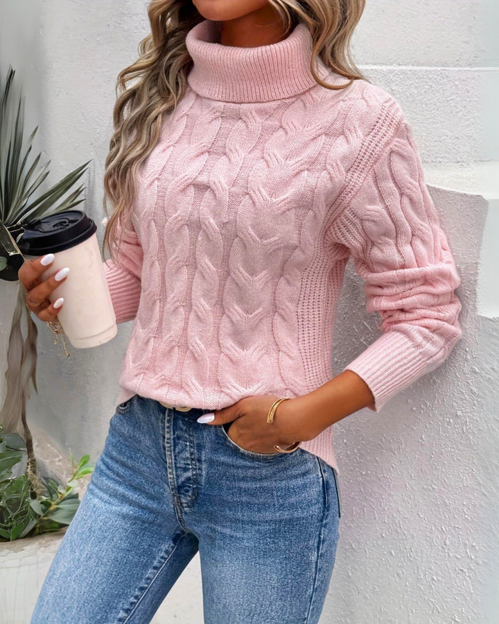 Bella - Warm Knitted Turtleneck Jumper