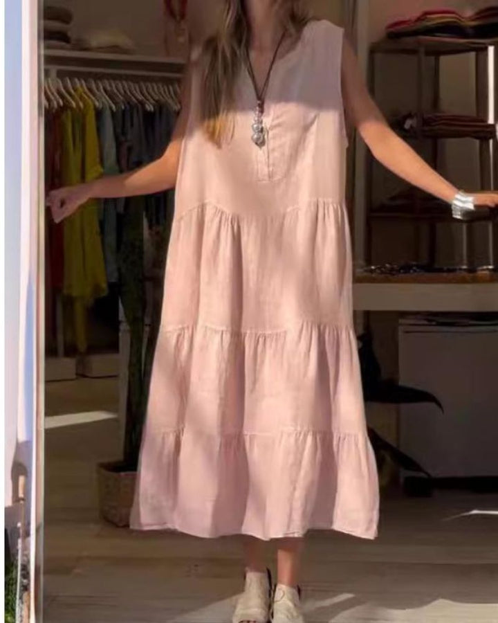 Aromea™ - Sleeveless Linen Dress