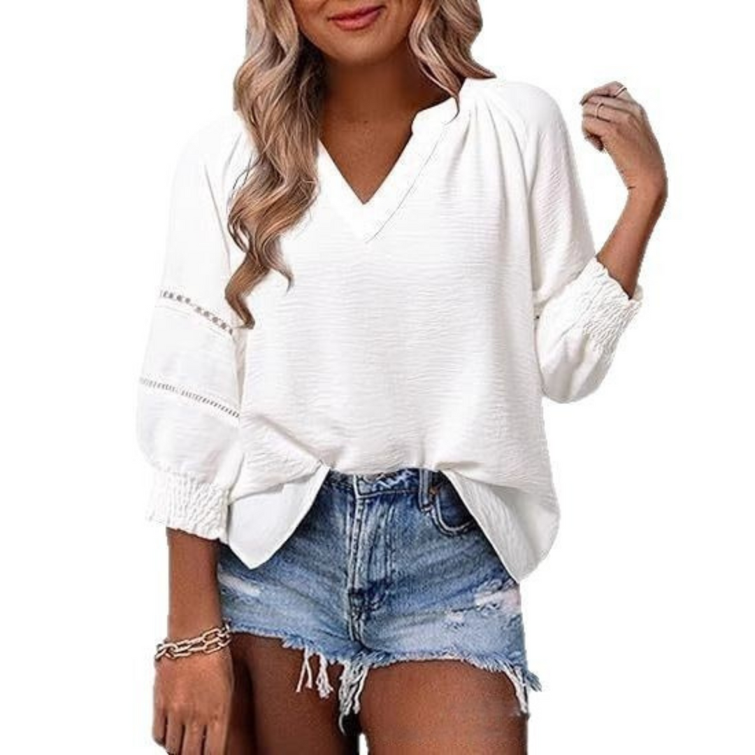 Gianna™ - Casual Elegant Lantern Sleeve Summer Blouse