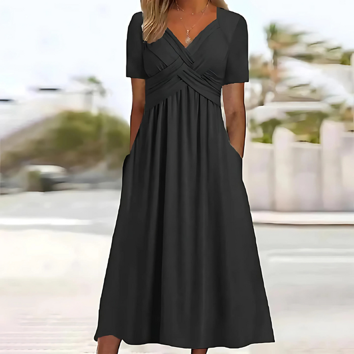 Leila - Elegant Dress with Tummy Coverage