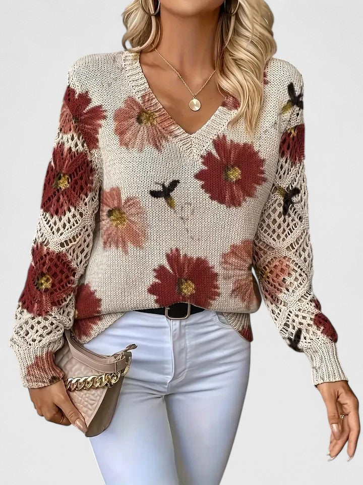 Deborah™ - Casual Floral Sweater