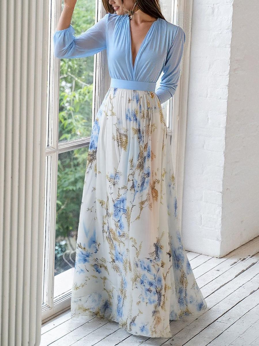 Fiorella | Elegant Maxi Dress with Floral Print