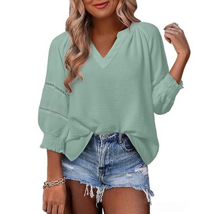 Gianna™ - Casual Elegant Lantern Sleeve Summer Blouse