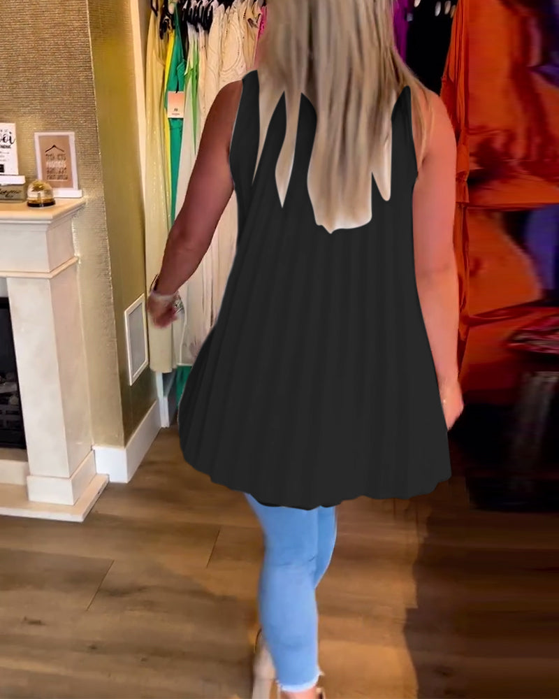 Alana™ - Timeless Ruffled Sleeveless Top