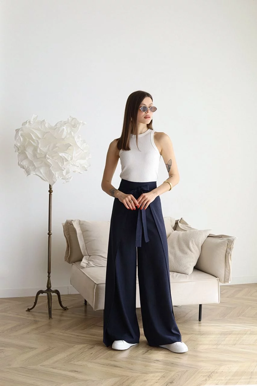 Marika™ - Wide Linen Trousers