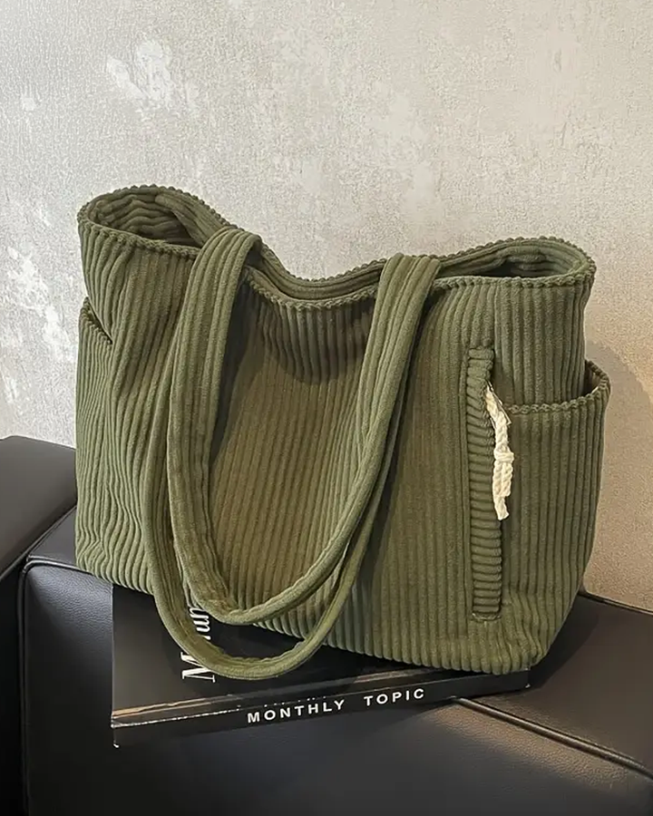 Talia™ – Ribbed Tote Bag