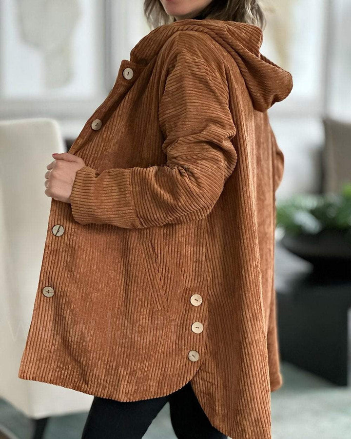 Cordia™ - Cozy Corduroy Hooded Jacket