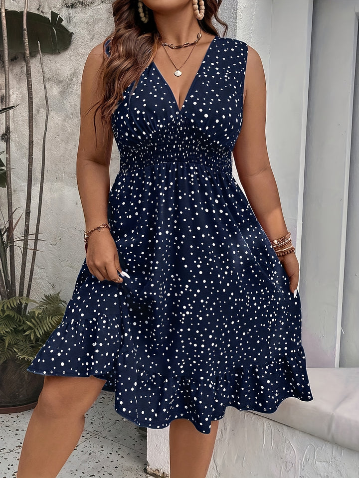 Tory™ - Plus Size Polka Dot Tank Dress