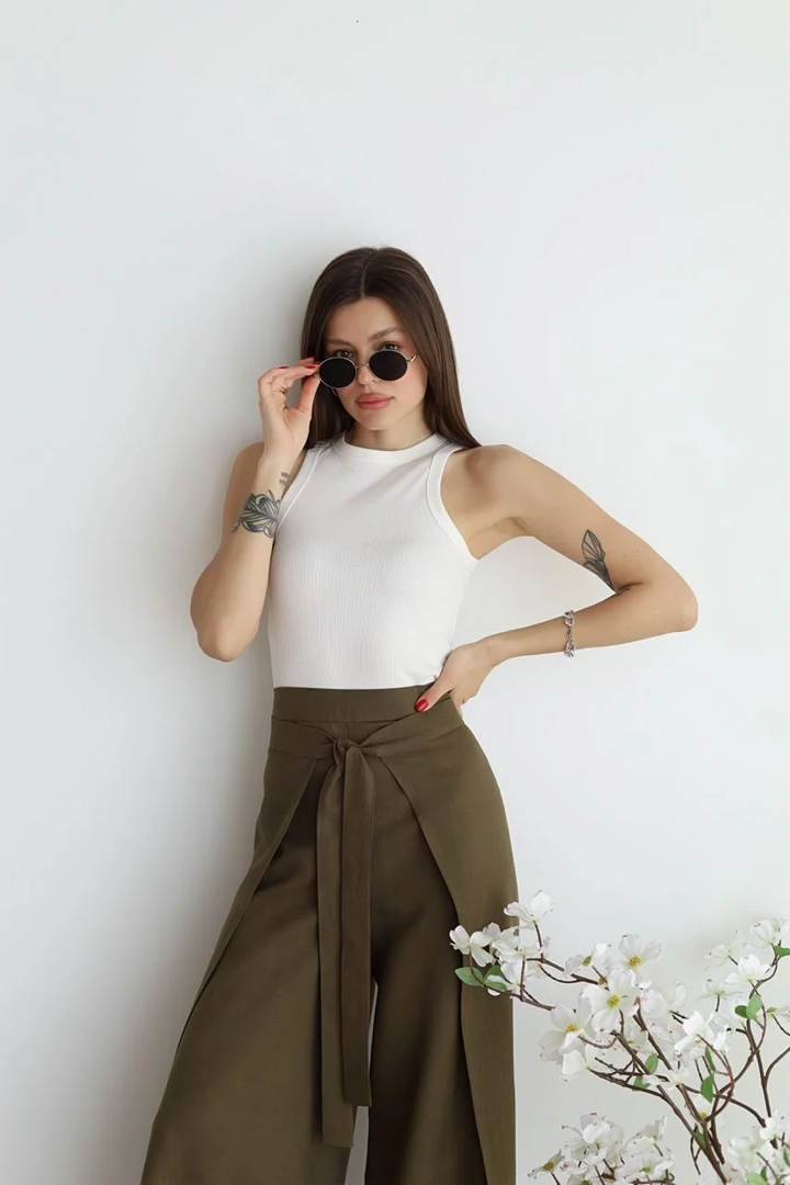Marika™ - Wide Linen Trousers