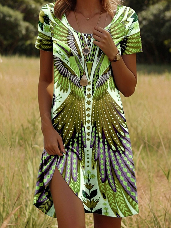 Mabel™ - Trendy Ethnic Printed Summer Dress