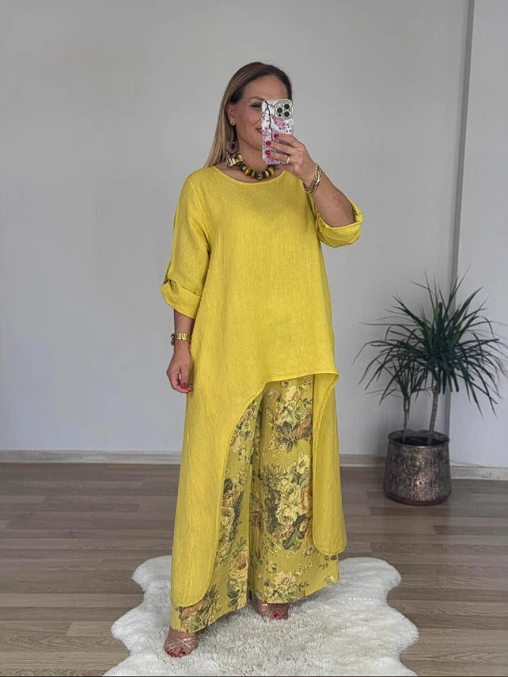 Regina™ – Elegant Casual Cotton & Linen Set