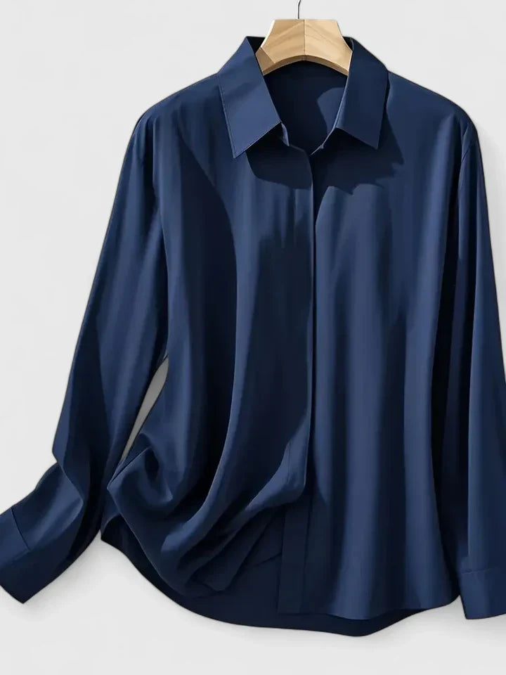 Ellen™ - Elegant Button-Down Top