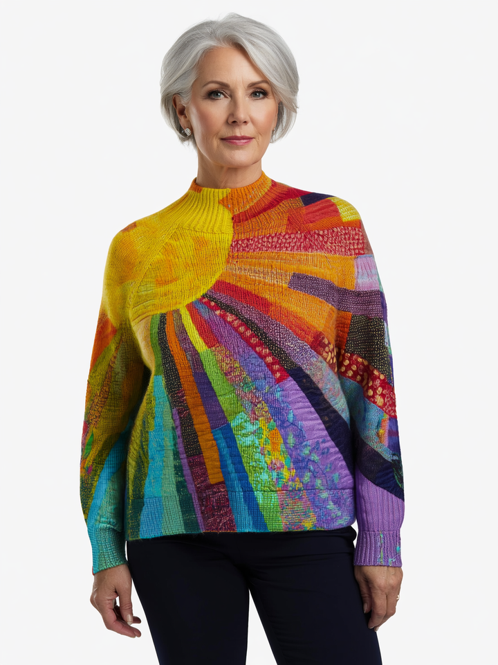 Piper - Cheerful Colorful Turtleneck Sweater
