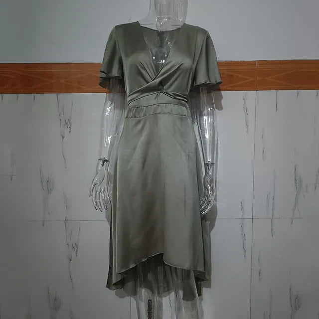 Edvige™ - Rosewood Satin Maxi Dress