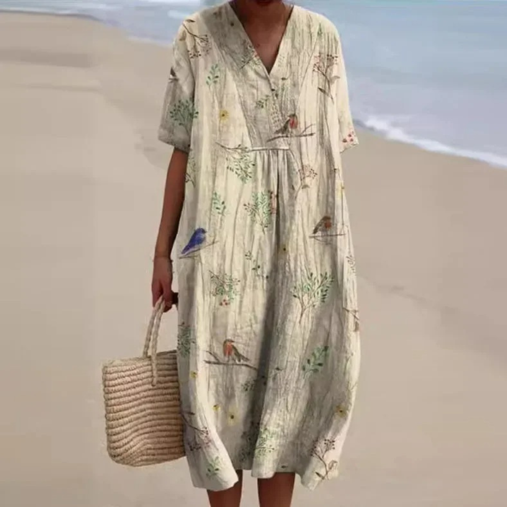 Miles™ - Women's Colorful Floral Dress