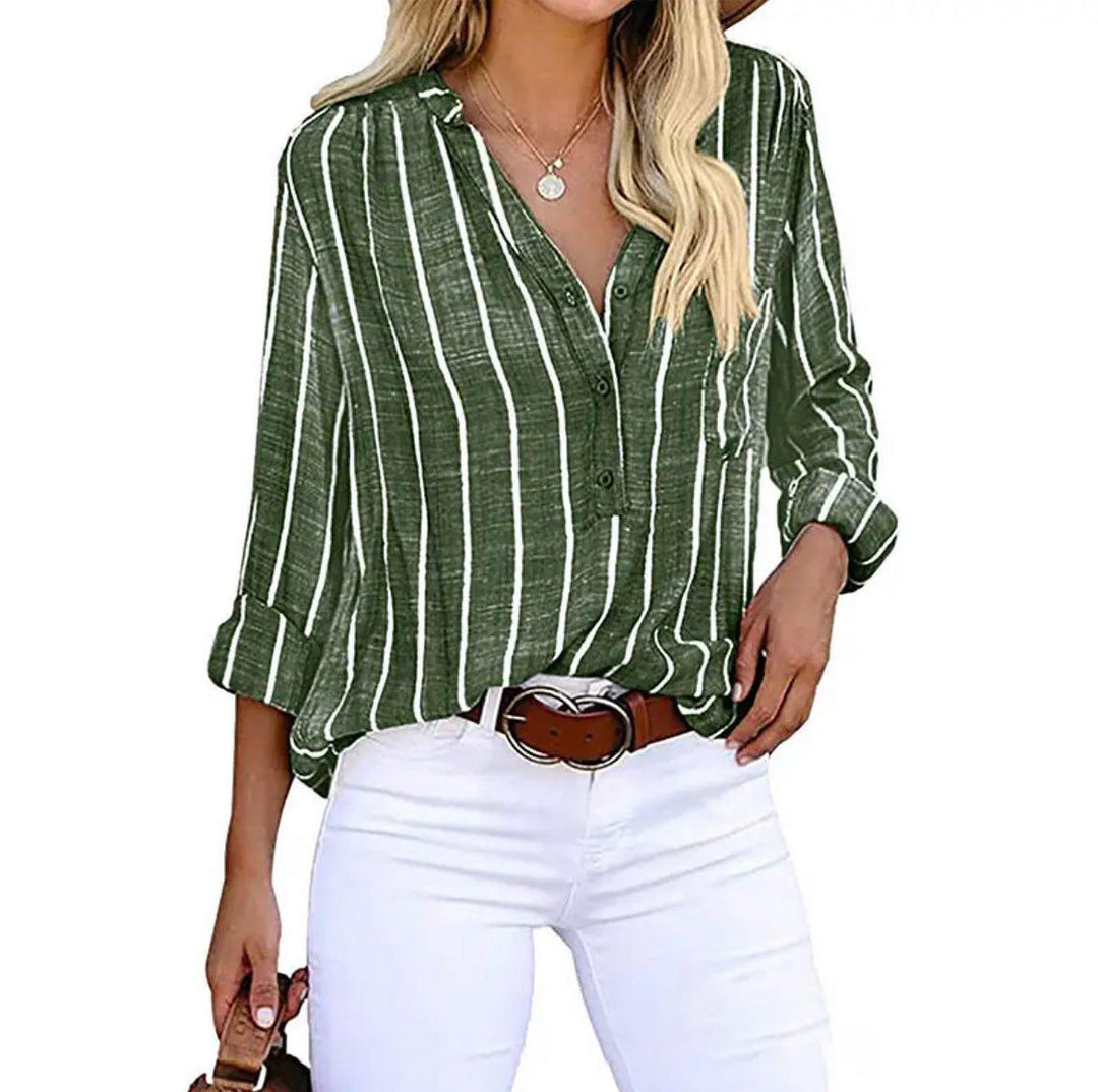 Candace™ | Striped Casual Blouse