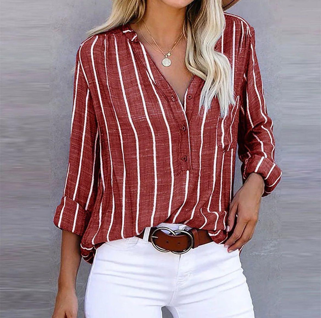 Giana™ | Striped Casual Blouse