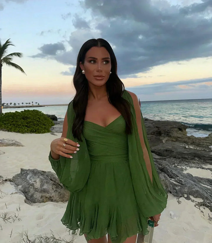 Layla | Playful Mini Dress with Balloon Sleeves