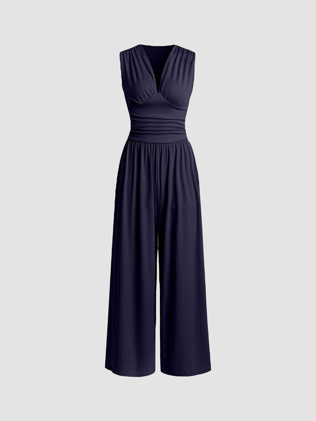 Charity™ - Chic Sleeveless Wide-Leg Jumpsuit