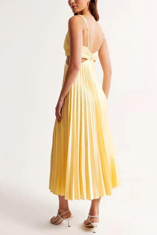 Rhiannon - High Waist V-Neck Long Maxi Dress