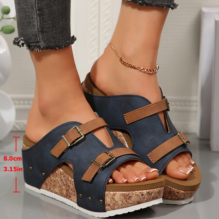 Harbor Buckle Comfort Heel Support Sandals