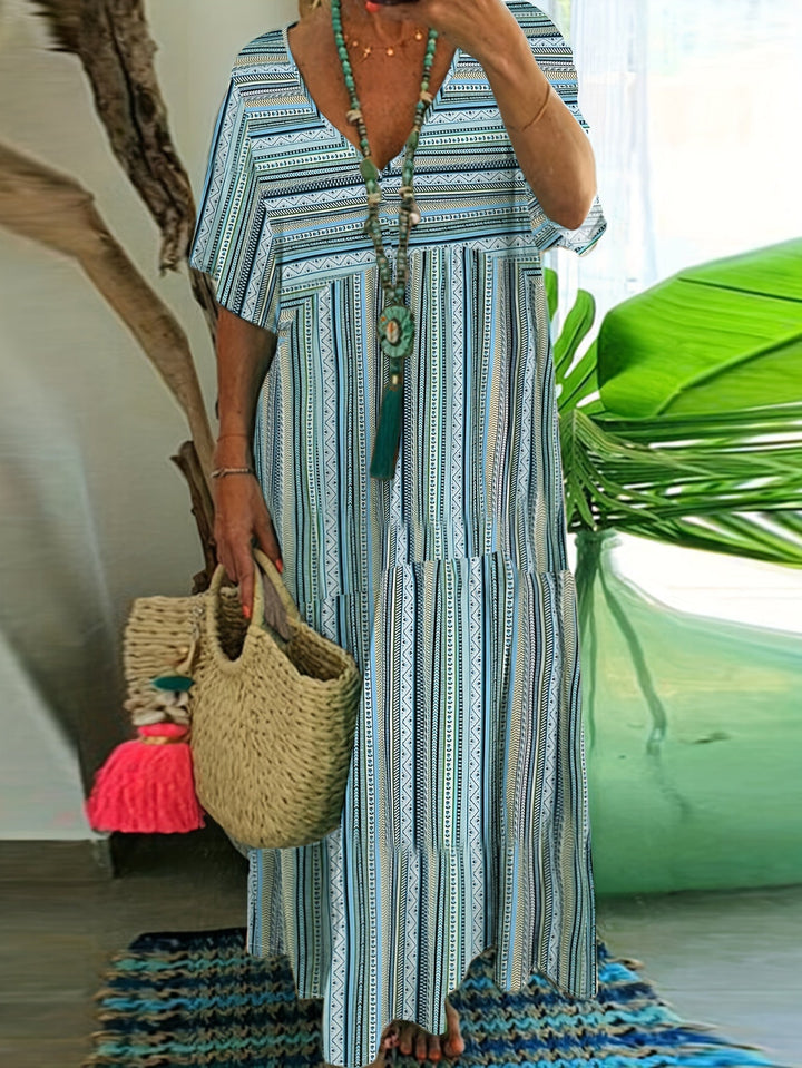 Nova™ - Plus Size Tummy Control Ruched Tiered Dress