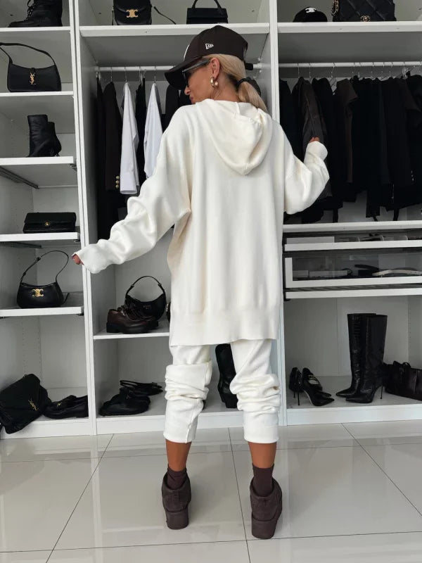 Camilla - Elegant Hooded Two-Piece Women's Set