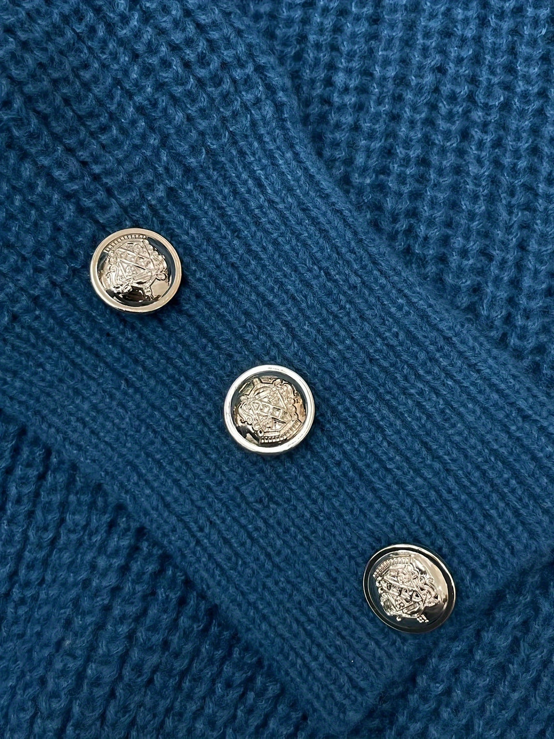 Aubrey™ - Cozy V-Neck Button-Front Sweater