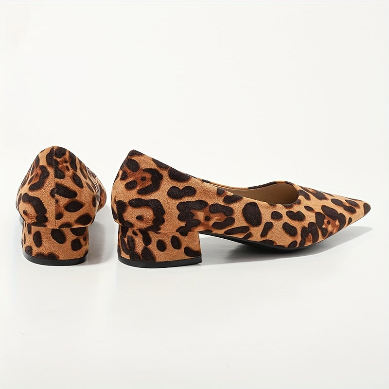 Dina | Leopard Print Pointed-Toe Heels