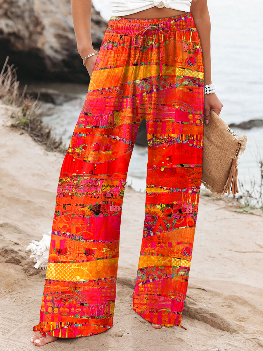 Heidi™ – Vintage Art Print Casual Cotton And Linen