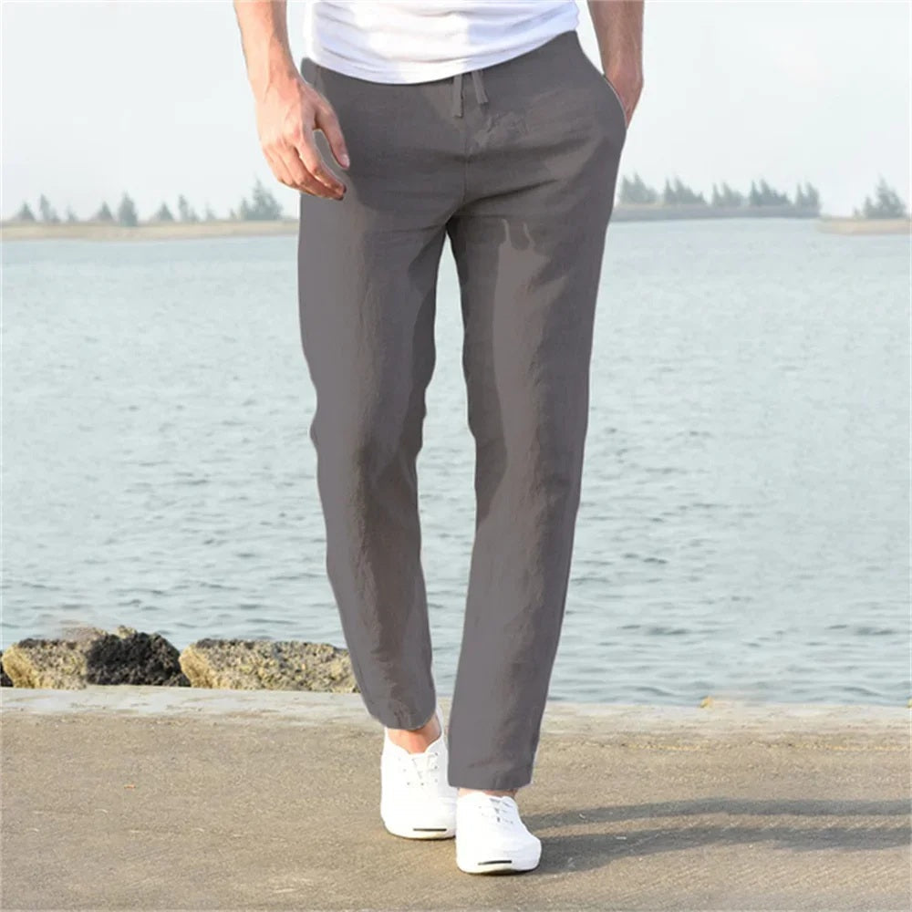 Dylan - Breathable Cotton-Linen Trousers