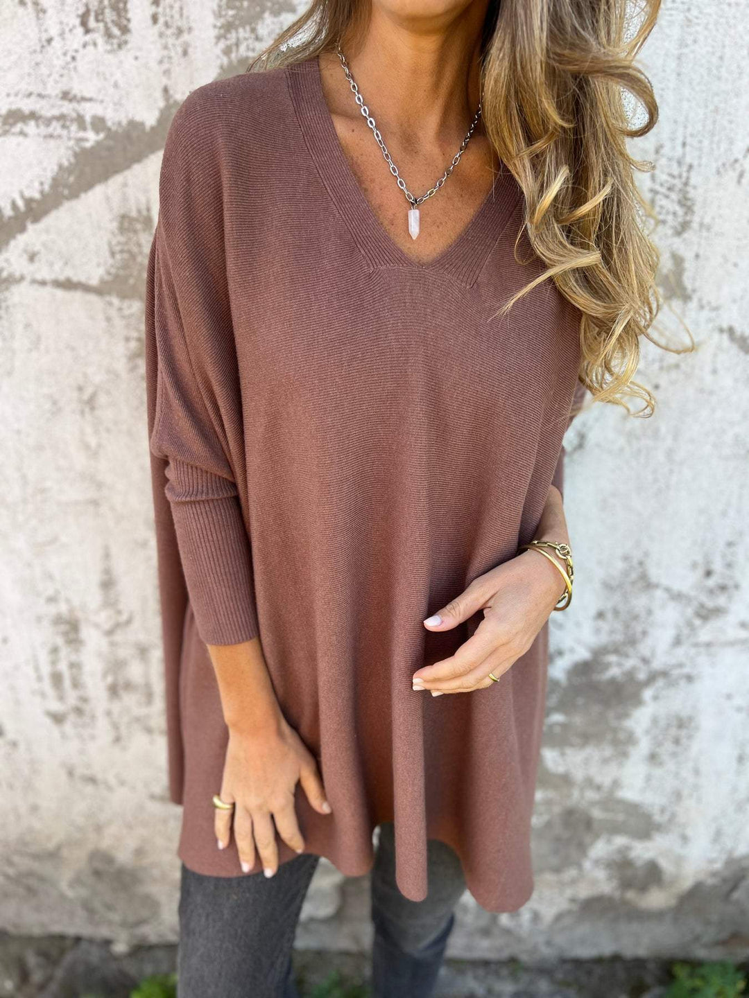 Hannah – V-Neck Sweater