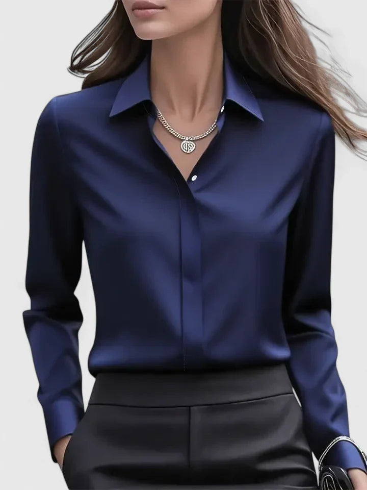 Ellen™ - Elegant Button-Down Top