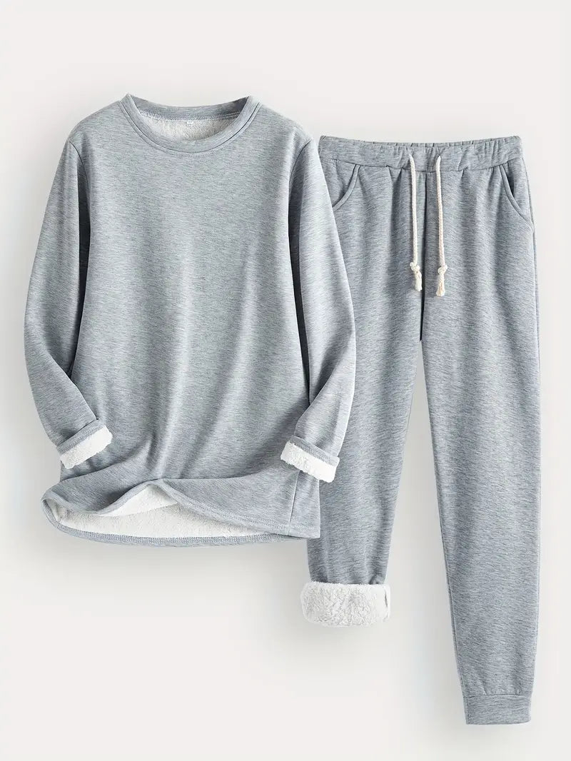 Riley™ - Cozy Fleece-Lined Lounge Set