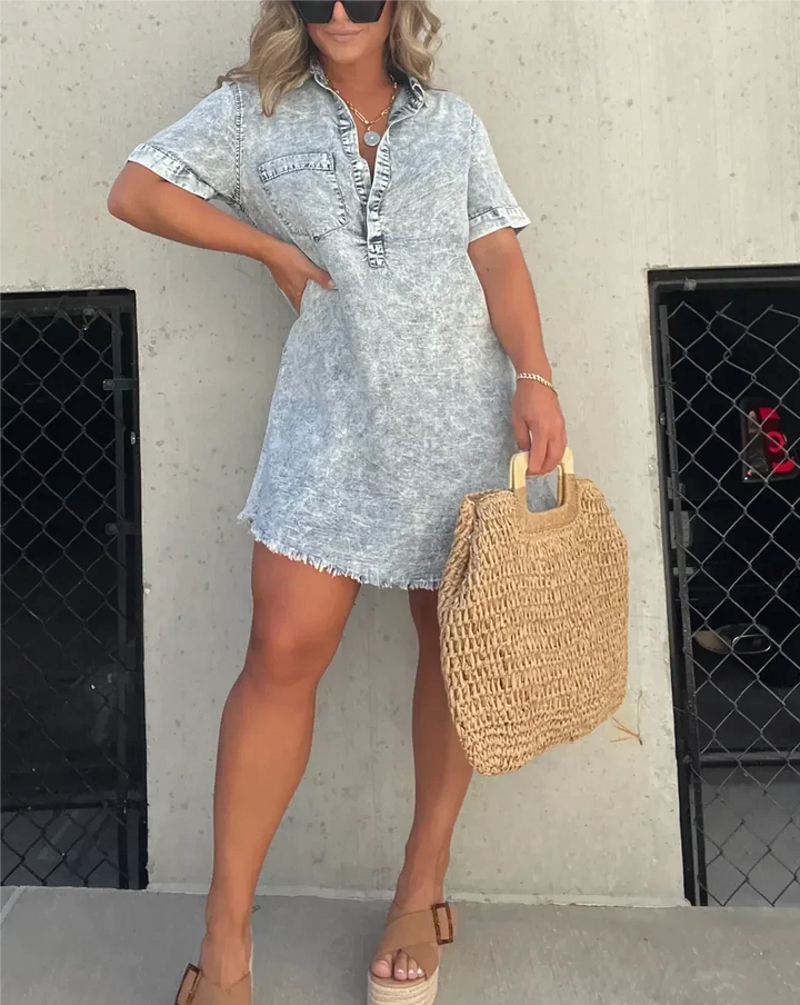 Vera™ - Denim Shirt Dress