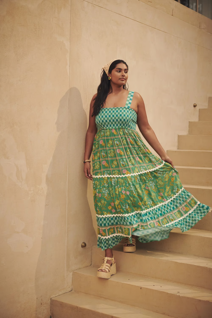 Basil - Sunshine Dreams Boho Maxi Dress
