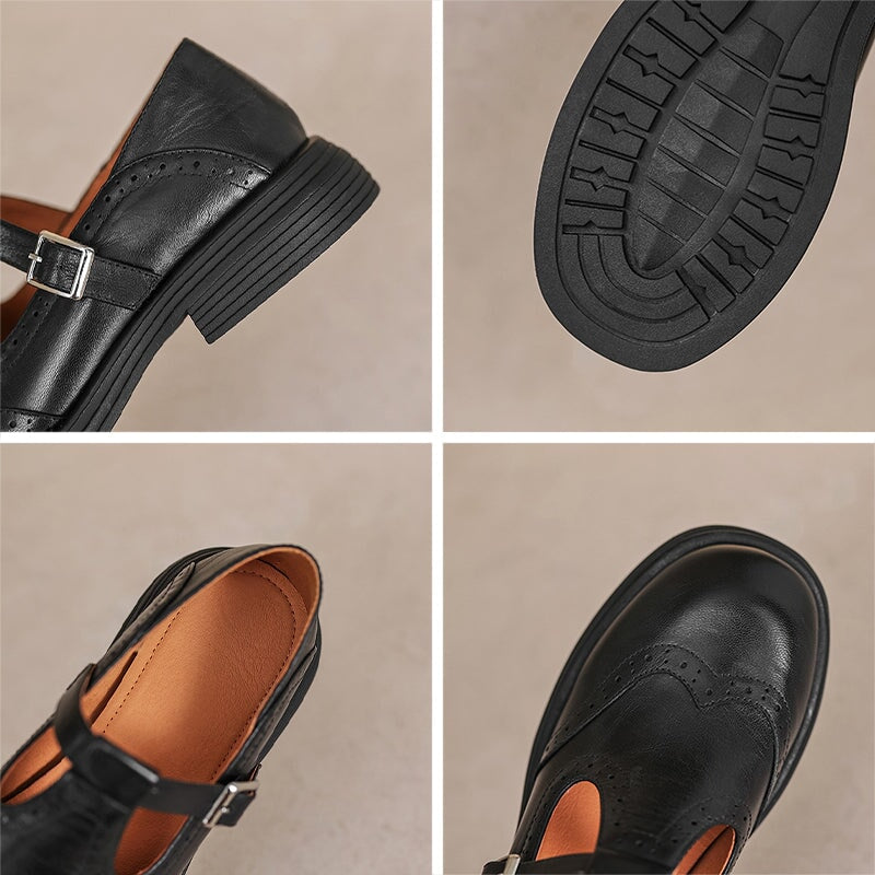 Velda™ - Elegant Leather Mary Janes
