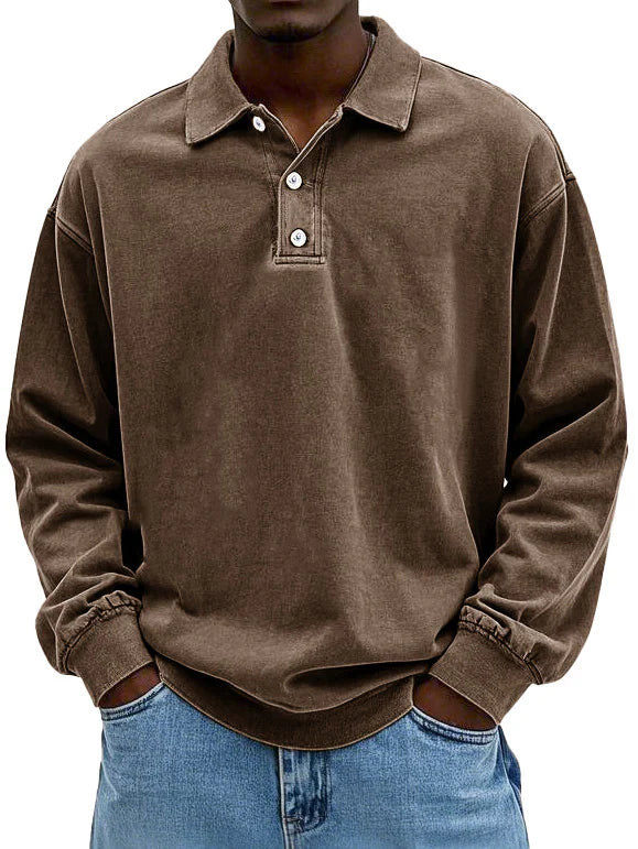 William™ - Vintage Long-Sleeve Polo